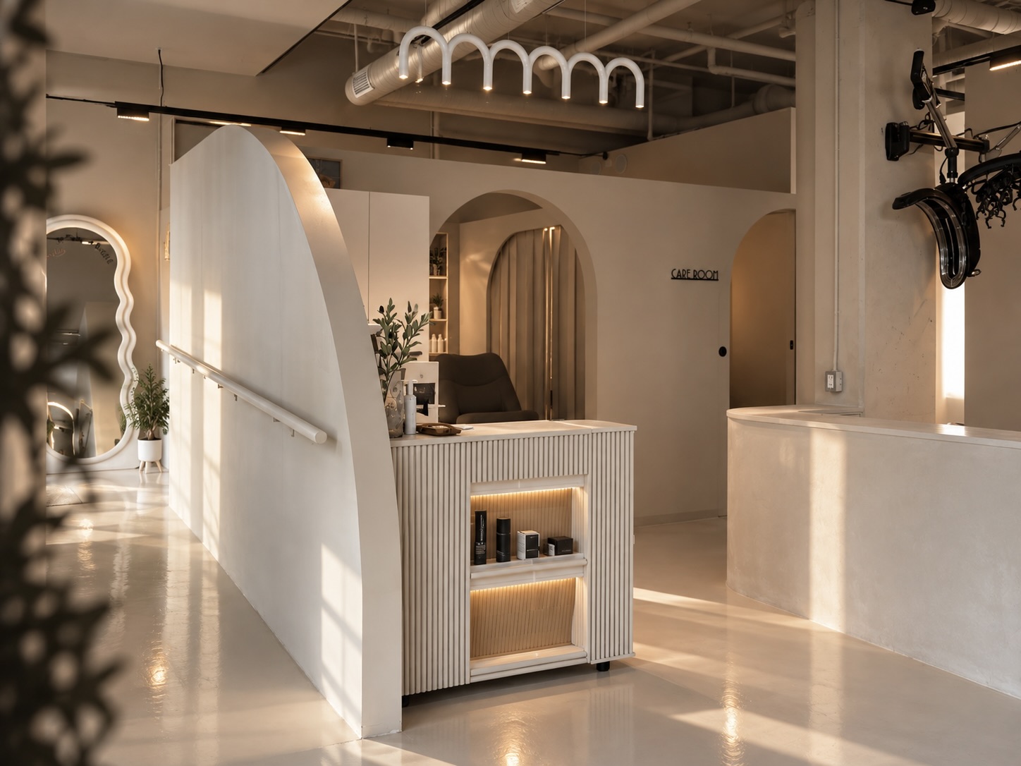 Inside ARC Hair Studio